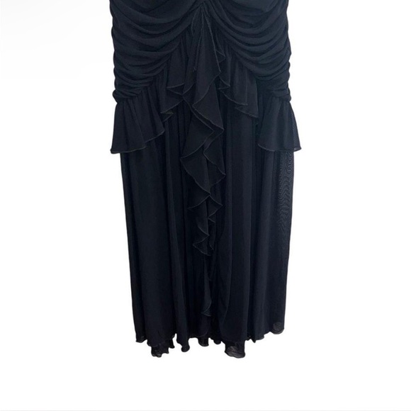 NEW NWT Majorelle Giules Strapless Ruched Maxi Gown In Black - Picture 5 of 10